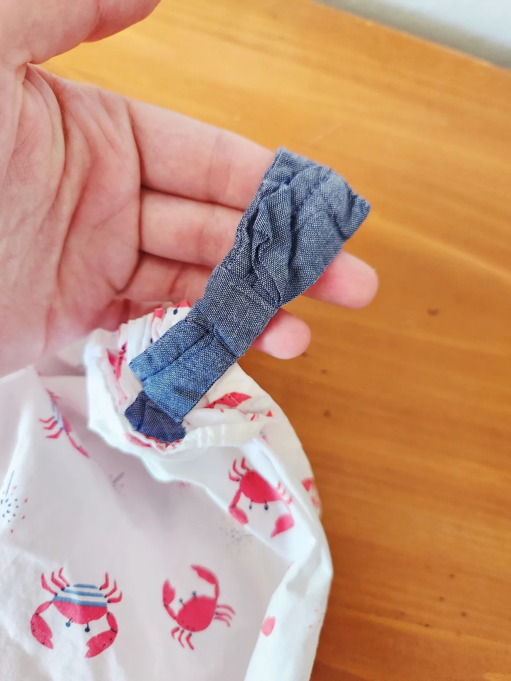 Baby Gap 3-6 Month Overall Bubble with Patriotic Crabs